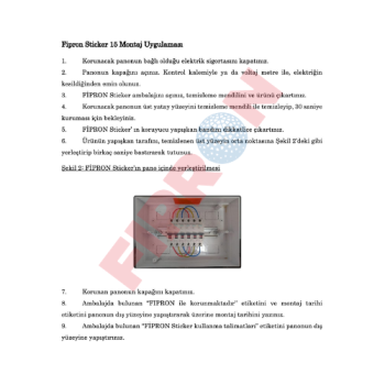 Fipron Sticker 15 (EV TİPİ SİGORTA KUTUSU STICKER YANGIN SÖNDÜRÜCÜ)